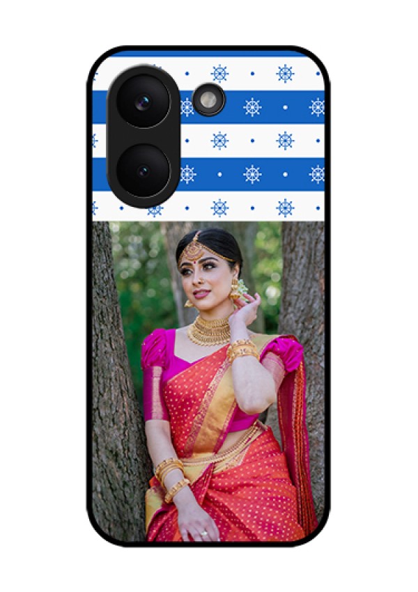 Poco X8 Pro 5G Custom Glass Phone Case - Snow Pattern Design