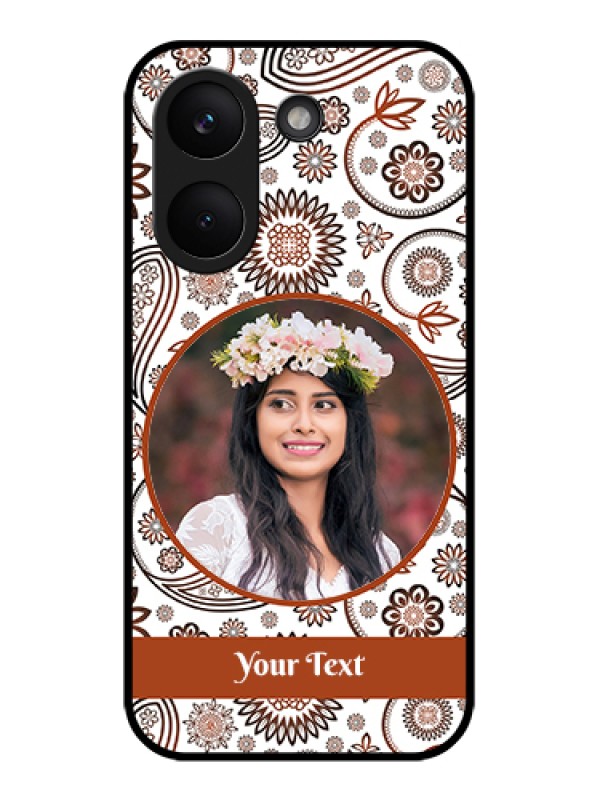 Custom Poco X8 Pro 5G Custom Glass Phone Case - Abstract Flower Design