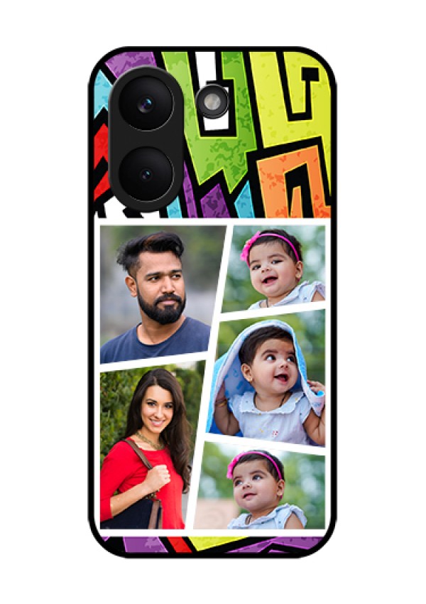 Poco X8 Pro 5G Custom Glass Phone Case - Graffiti Pattern Design
