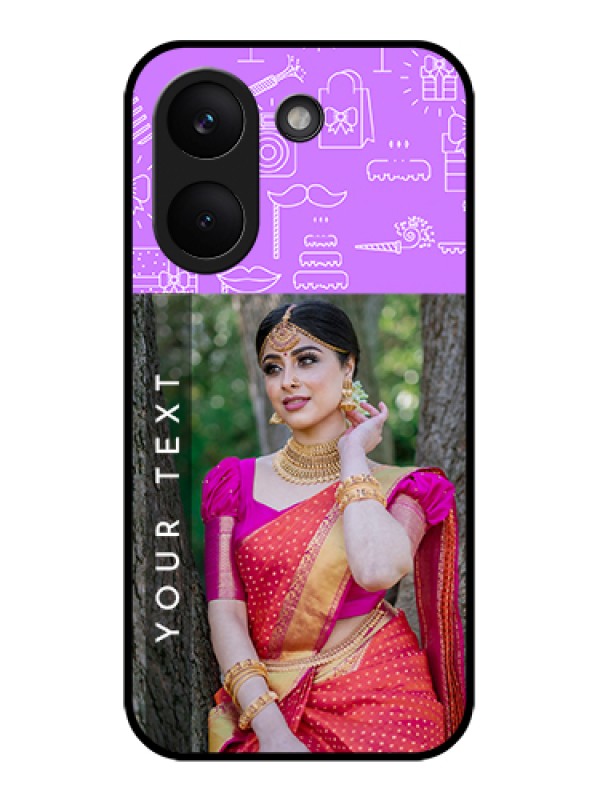 Custom Poco X8 Pro 5G Custom Glass Phone Case - Birthday Icons Design
