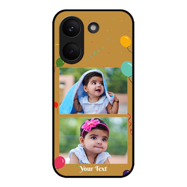 Poco X8 Pro 5G Custom Glass Phone Case - Image Holder With Birthday Celebrations Design