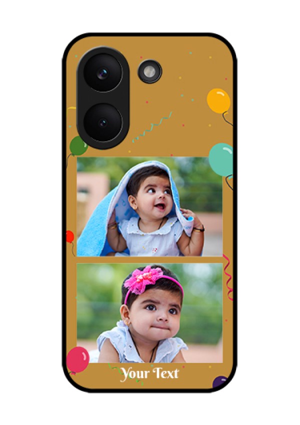 Poco X8 Pro 5G Custom Glass Phone Case - Image Holder With Birthday Celebrations Design
