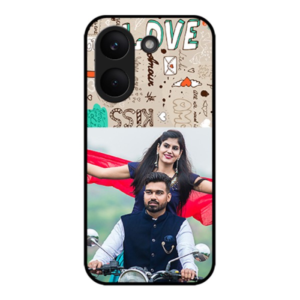 Poco X8 Pro 5G Custom Glass Phone Case - Love Doodle Pattern