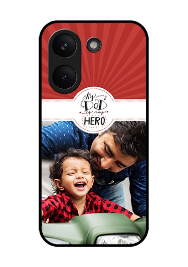 Poco X8 Pro 5G Custom Glass Phone Case - My Dad Hero Design