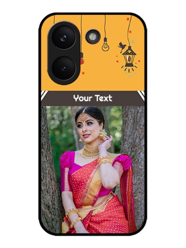 Custom Poco X8 Pro 5G Custom Glass Phone Case - With Family Picture And Icons