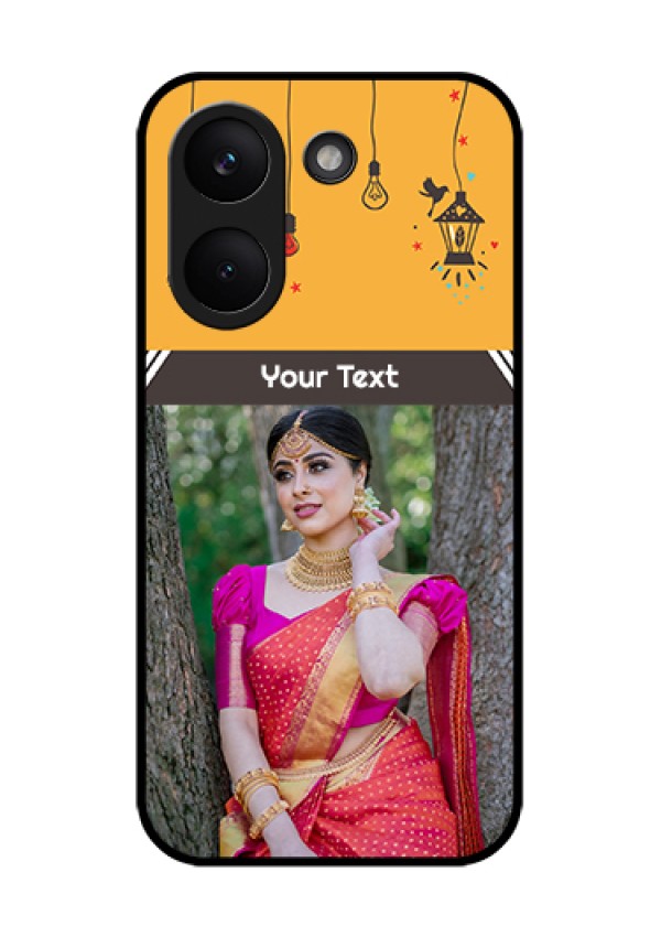 Poco X8 Pro 5G Custom Glass Phone Case - With Family Picture And Icons