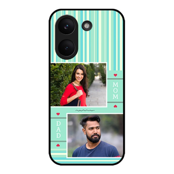 Poco X8 Pro 5G Custom Glass Phone Case - Mom & Dad Pic Design