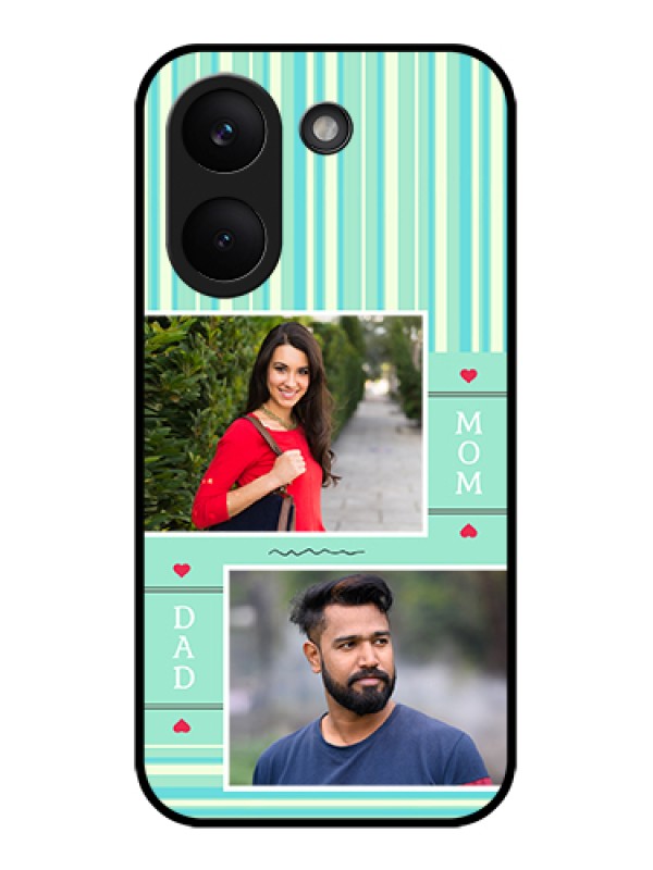 Custom Poco X8 Pro 5G Custom Glass Phone Case - Mom & Dad Pic Design
