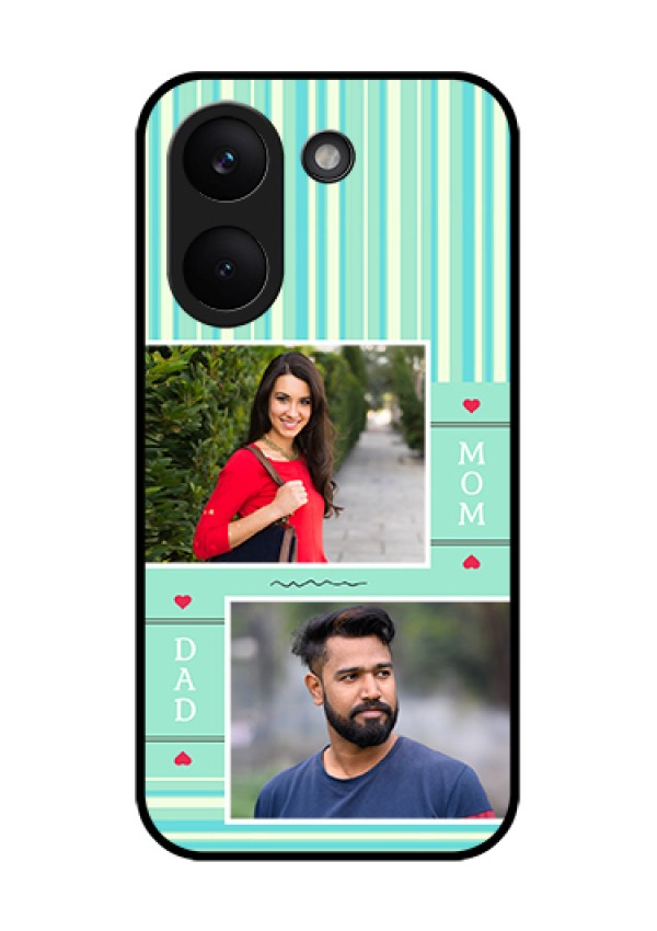 Poco X8 Pro 5G Custom Glass Phone Case - Mom & Dad Pic Design