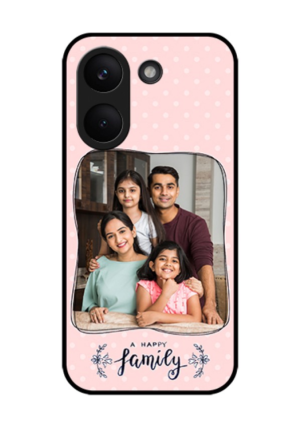 Poco X8 Pro 5G Custom Glass Phone Case - Family With Dots Design