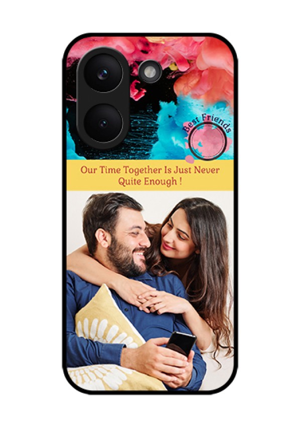Poco X8 Pro 5G Custom Glass Phone Case - Quote With Acrylic Painting Design
