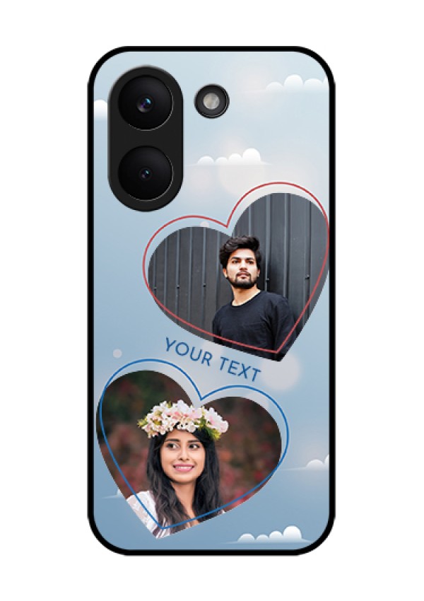 Poco X8 Pro 5G Custom Glass Phone Case - Blue Color Couple Design