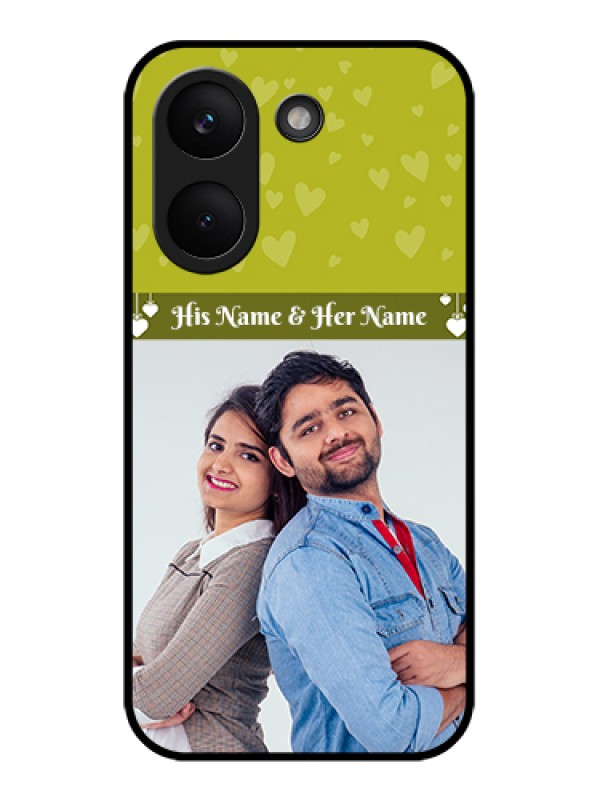 Custom Poco X8 Pro 5G Custom Glass Phone Case - You & Me Heart Design
