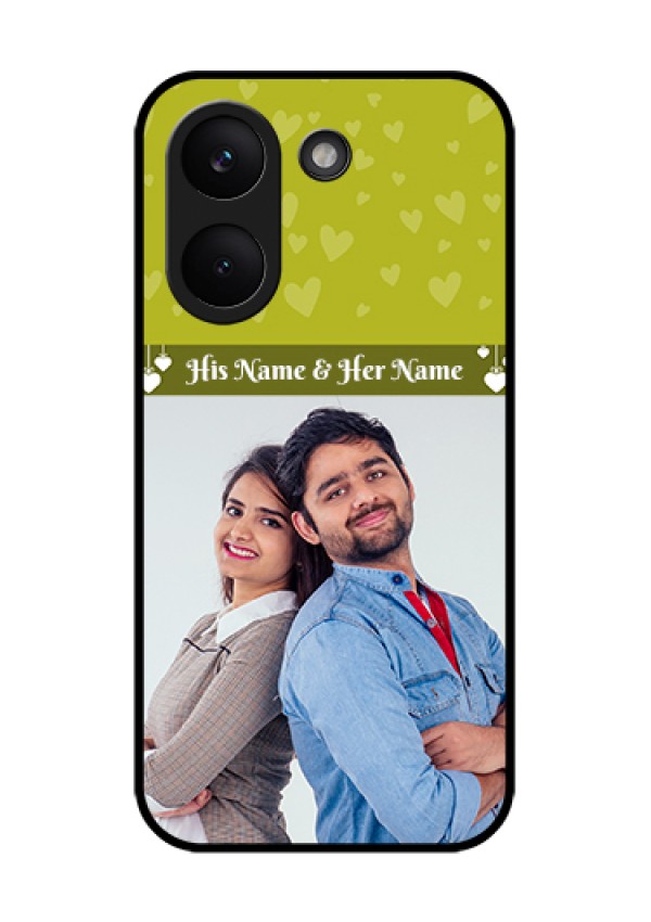 Poco X8 Pro 5G Custom Glass Phone Case - You & Me Heart Design