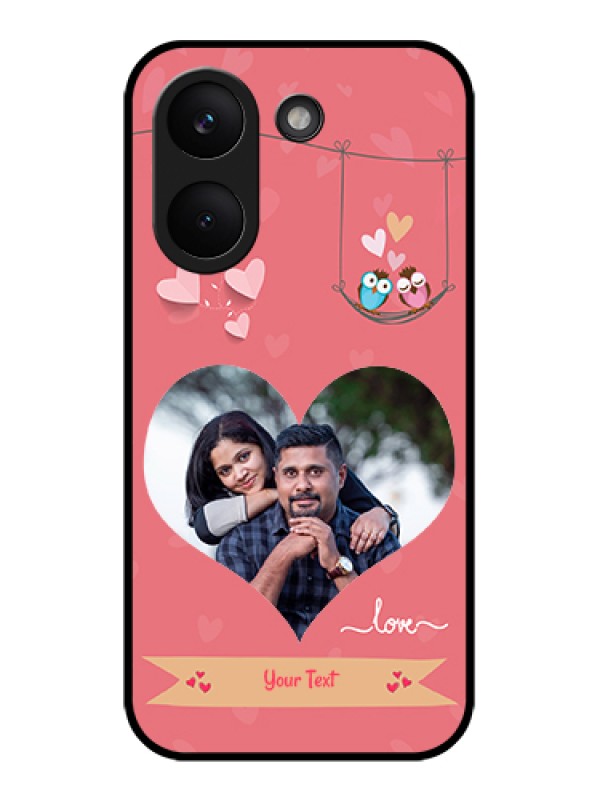 Custom Poco X8 Pro 5G Custom Glass Phone Case - Peach Color Love Design