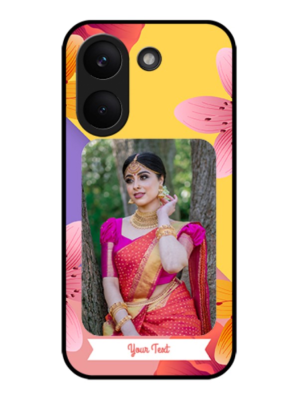 Custom Poco X8 Pro 5G Custom Glass Phone Case - 3 Image With Vintage Floral Design