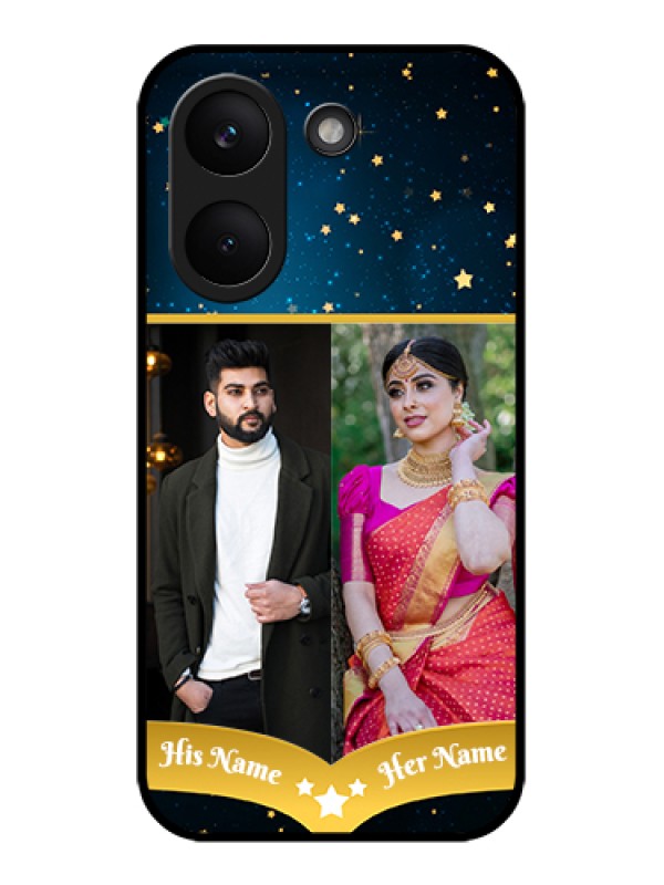 Custom Poco X8 Pro 5G Custom Glass Phone Case - Galaxy Stars Backdrop Design