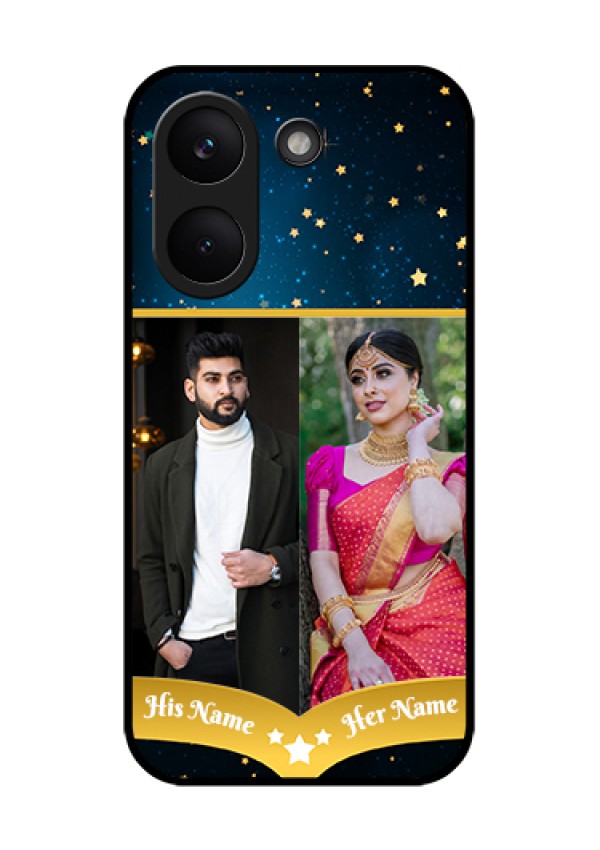 Poco X8 Pro 5G Custom Glass Phone Case - Galaxy Stars Backdrop Design