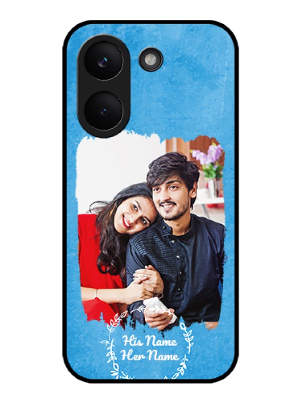 Custom Poco X8 Pro 5G Custom Glass Phone Case - Blue Color Vintage Design