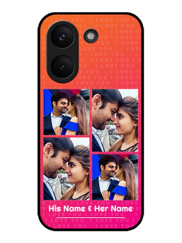 Custom Poco X8 Pro 5G Custom Glass Phone Case - I Love You Pink Design