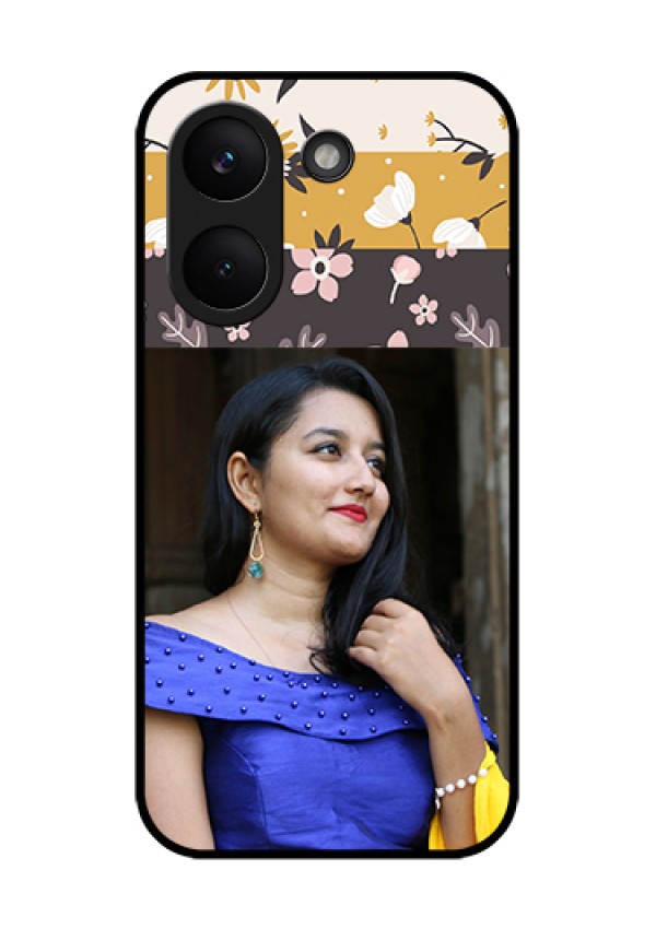 Poco X8 Pro 5G Custom Glass Phone Case - Stylish Floral Design