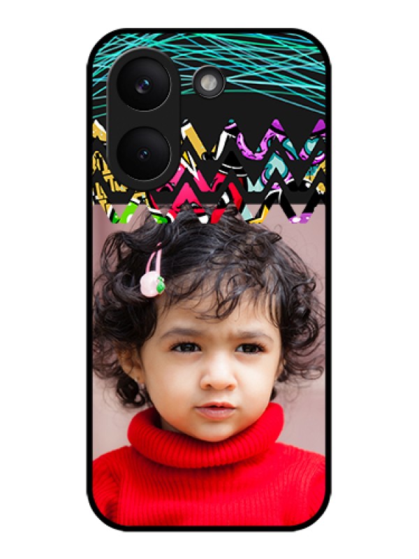 Custom Poco X8 Pro 5G Custom Glass Phone Case - Neon Abstract Design