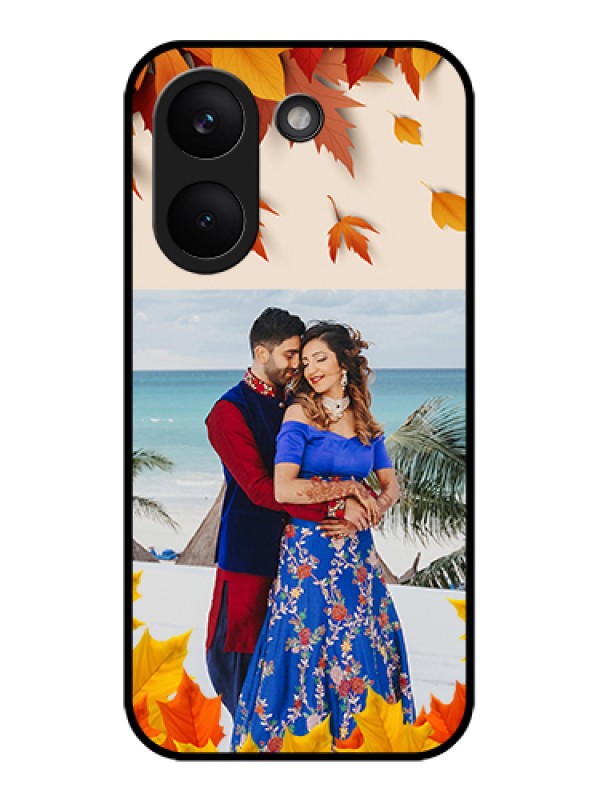 Custom Poco X8 Pro 5G Custom Glass Phone Case - Autumn Maple Leaves Design