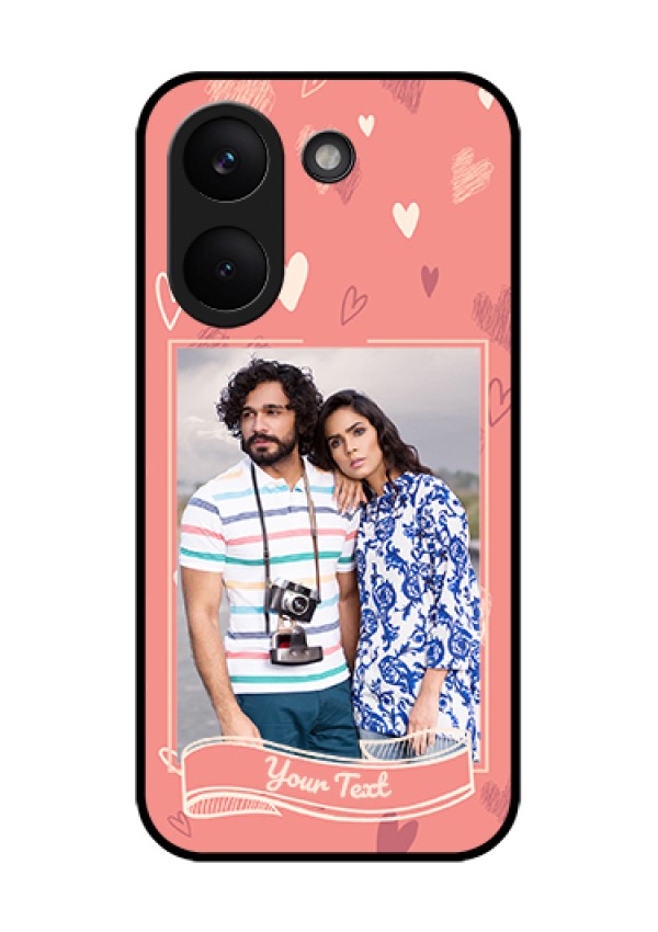 Poco X8 Pro 5G Custom Glass Phone Case - Love Doodle Art Design