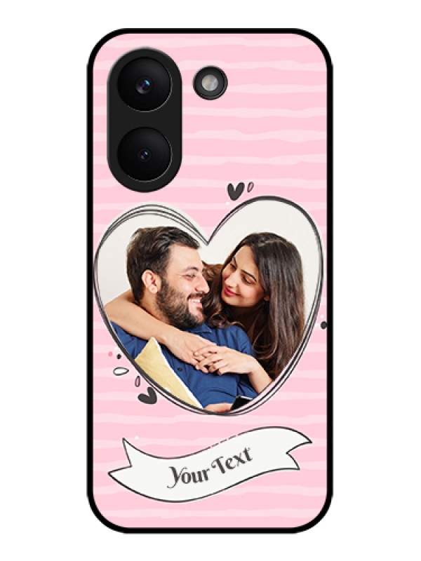 Custom Poco X8 Pro 5G Custom Glass Phone Case - Vintage Heart Design