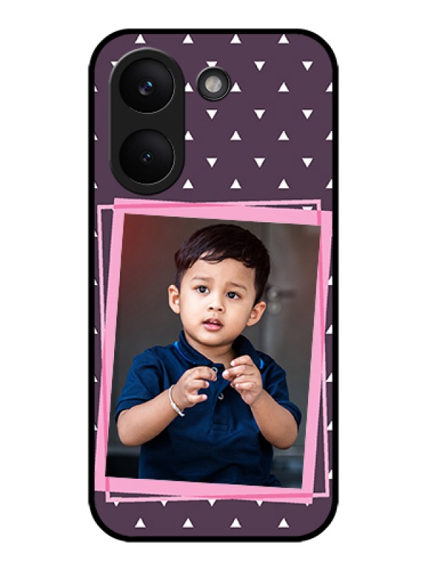 Custom Poco X8 Pro 5G Custom Glass Phone Case - Triangle Pattern Dotted Design
