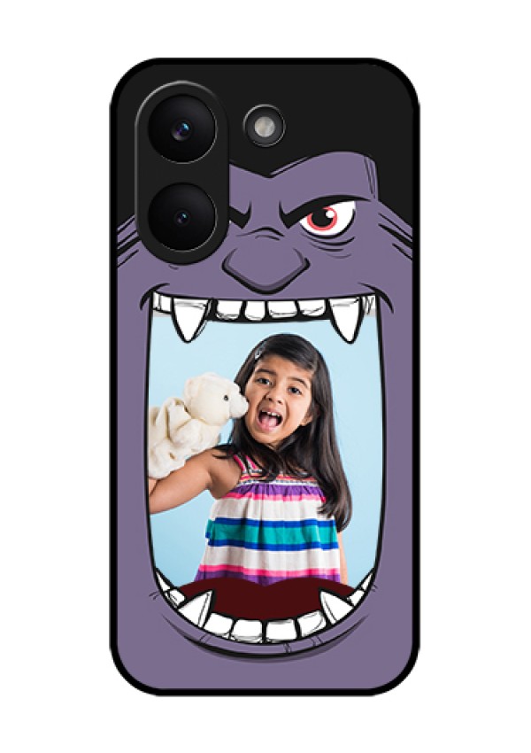 Poco X8 Pro 5G Custom Glass Phone Case - Angry Monster Design