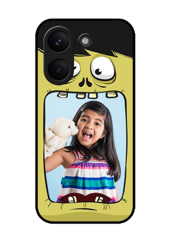 Poco X8 Pro 5G Custom Glass Phone Case - Cartoon Monster Back Case Design