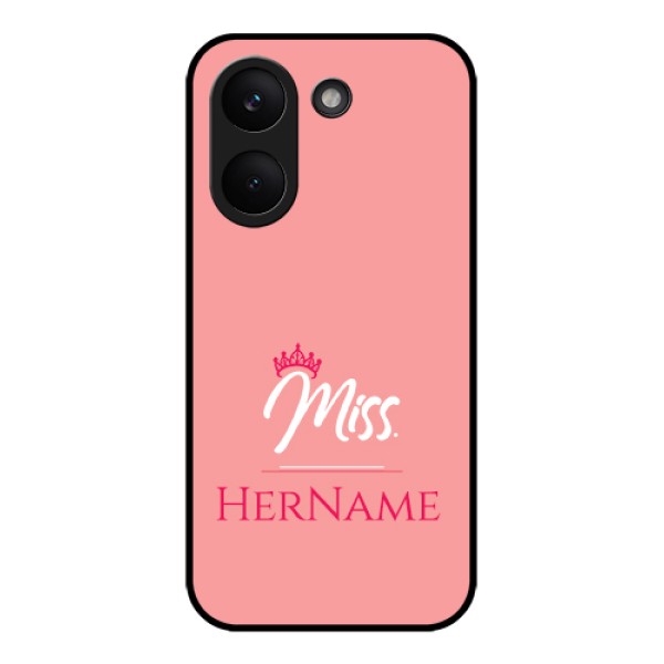 Poco X8 Pro 5G Custom Glass Phone Case - Mrs With Name Design