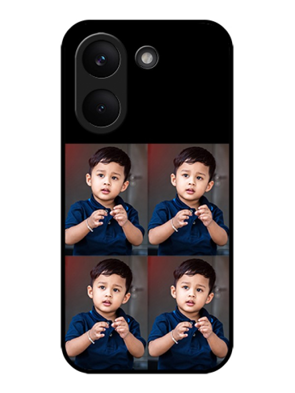 Custom Poco X8 Pro 5G Custom Glass Phone Case - 4 Image Holder Design