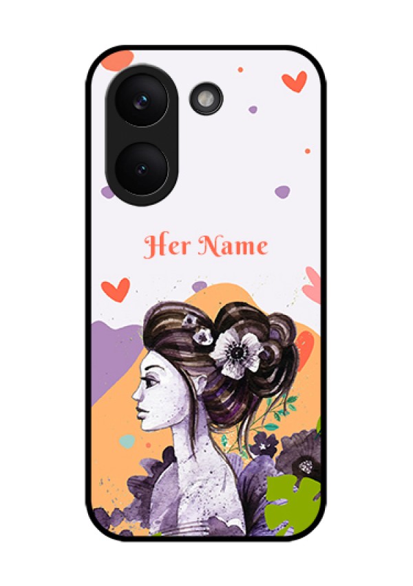 Poco X8 Pro 5G Custom Glass Phone Case - Woman And Nature Design