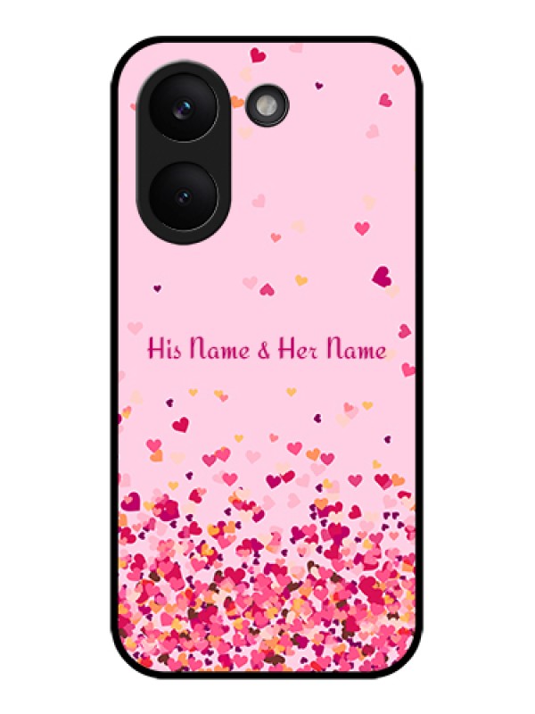 Custom Poco X8 Pro 5G Custom Glass Phone Case - Floating Hearts Design