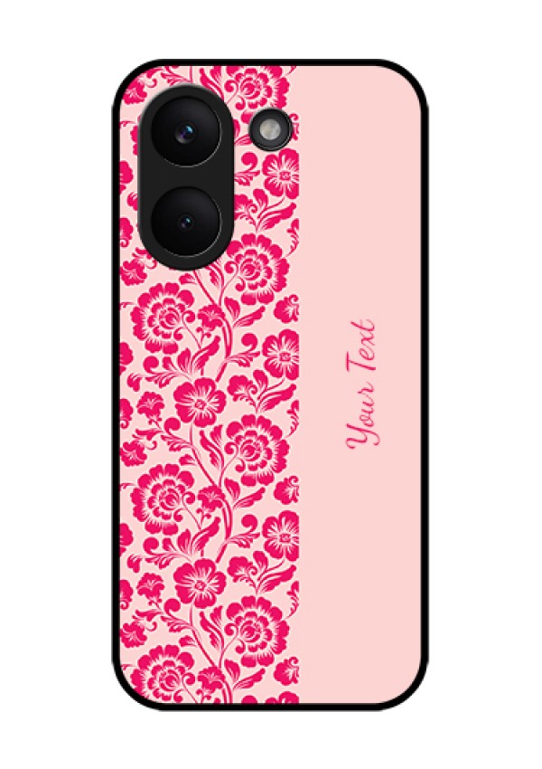 Poco X8 Pro 5G Custom Glass Phone Case - Attractive Floral Pattern Design