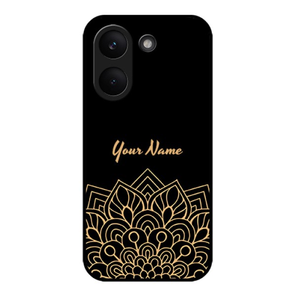 Poco X8 Pro 5G Custom Glass Phone Case - Golden Mandala Design