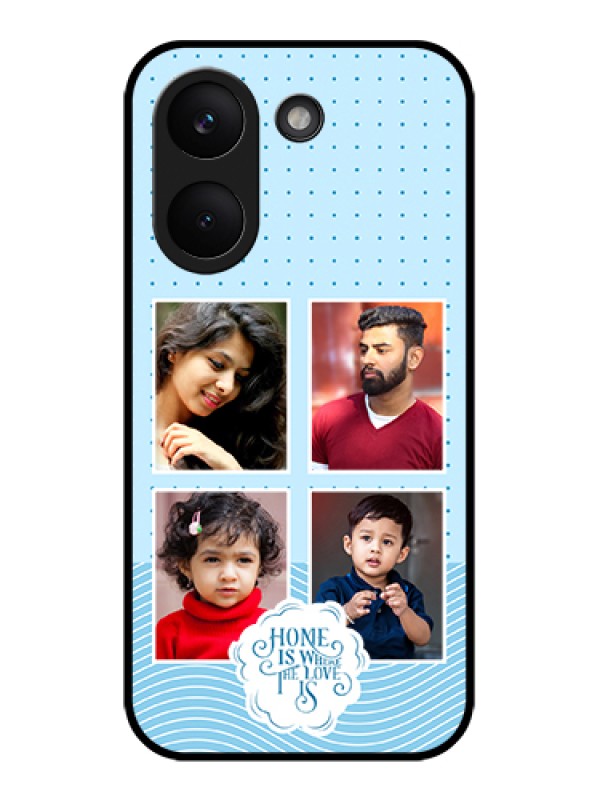 Custom Poco X8 Pro 5G Custom Glass Phone Case - Cute Love Quote With 4 Pic Upload Design