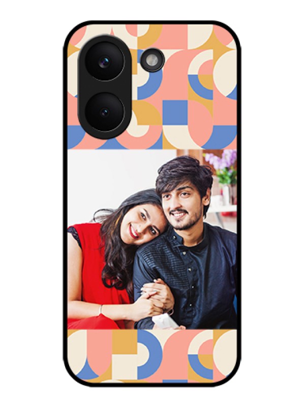 Custom Poco X8 Pro 5G Custom Glass Phone Case - Semi - Circle Maze Pattern Design