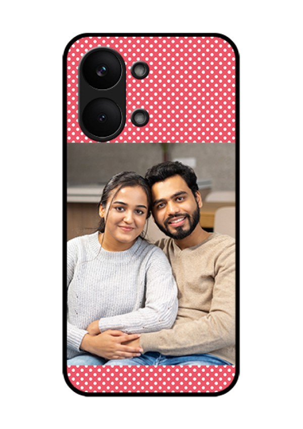 Poco X8 Pro Max 5G Custom Glass Phone Case - White Dotted Design