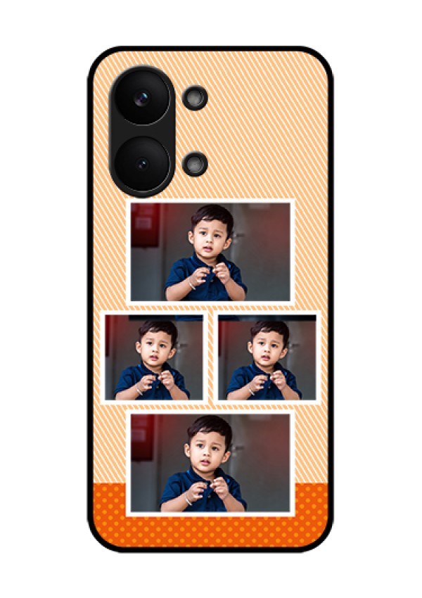 Poco X8 Pro Max 5G Custom Glass Phone Case - Bulk Photos Upload Design