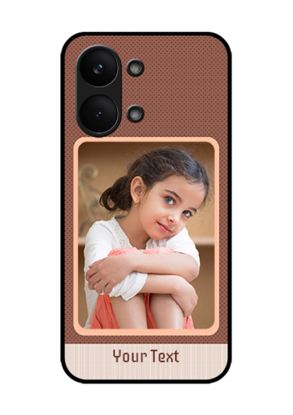 Poco X8 Pro Max 5G Custom Glass Phone Case - Simple Pic Upload Design