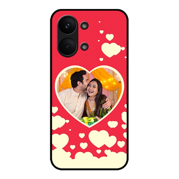 Poco X8 Pro Max 5G Custom Glass Phone Case - Love Symbols Phone Cover Design