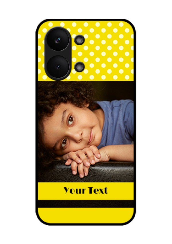 Poco X8 Pro Max 5G Custom Glass Phone Case - Bright Yellow Case Design