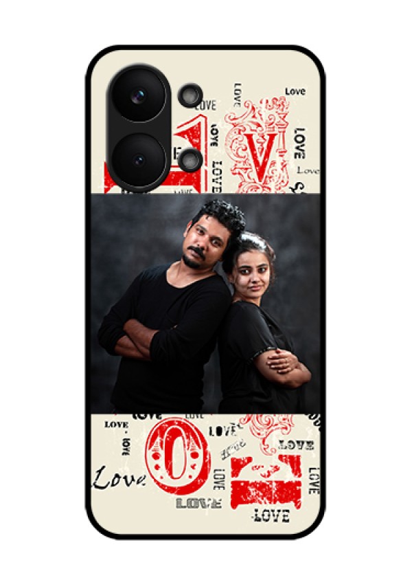 Poco X8 Pro Max 5G Custom Glass Phone Case - Trendy Love Design Case