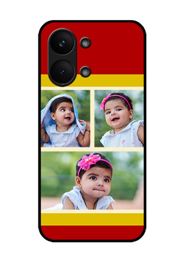 Poco X8 Pro Max 5G Custom Glass Phone Case - Multiple Pic Upload Design