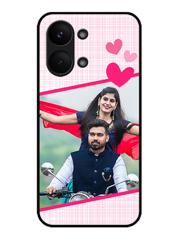 Custom Poco X8 Pro Max 5G Custom Glass Phone Case - Love Shape Heart Design