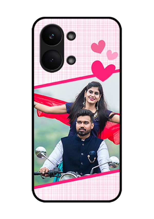 Poco X8 Pro Max 5G Custom Glass Phone Case - Love Shape Heart Design