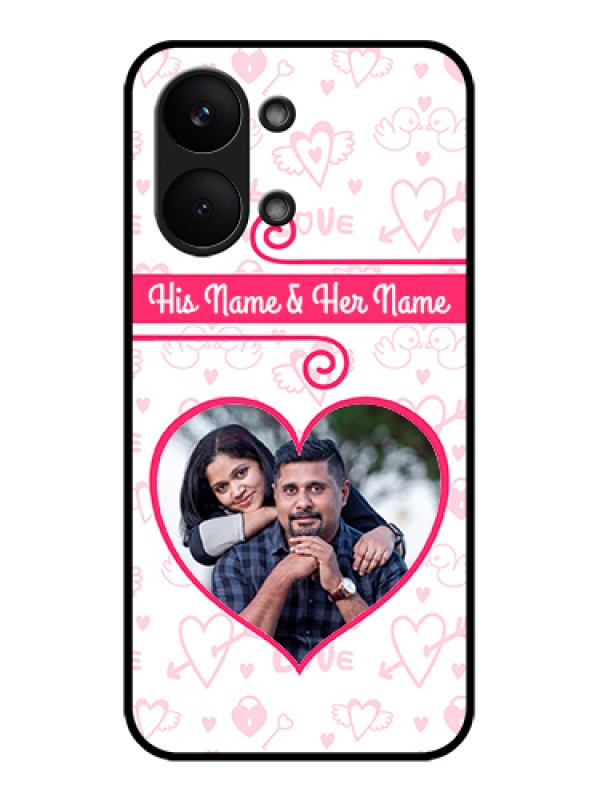 Custom Poco X8 Pro Max 5G Custom Glass Phone Case - Heart Shape Love Design